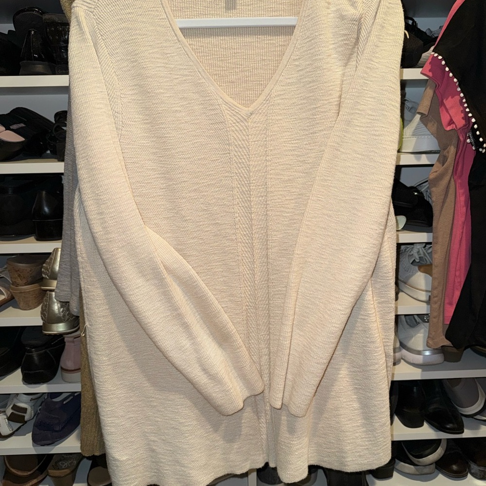 J. Jill Beige Knit Top
